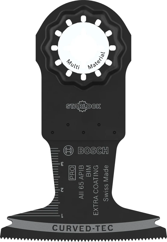 Bosch 5X PRO Multi Material AII 65 APIB Multitool Blade (for Wood with Nails, Metal Sandwich, Width 65 mm, Professional Accessory Multitool)