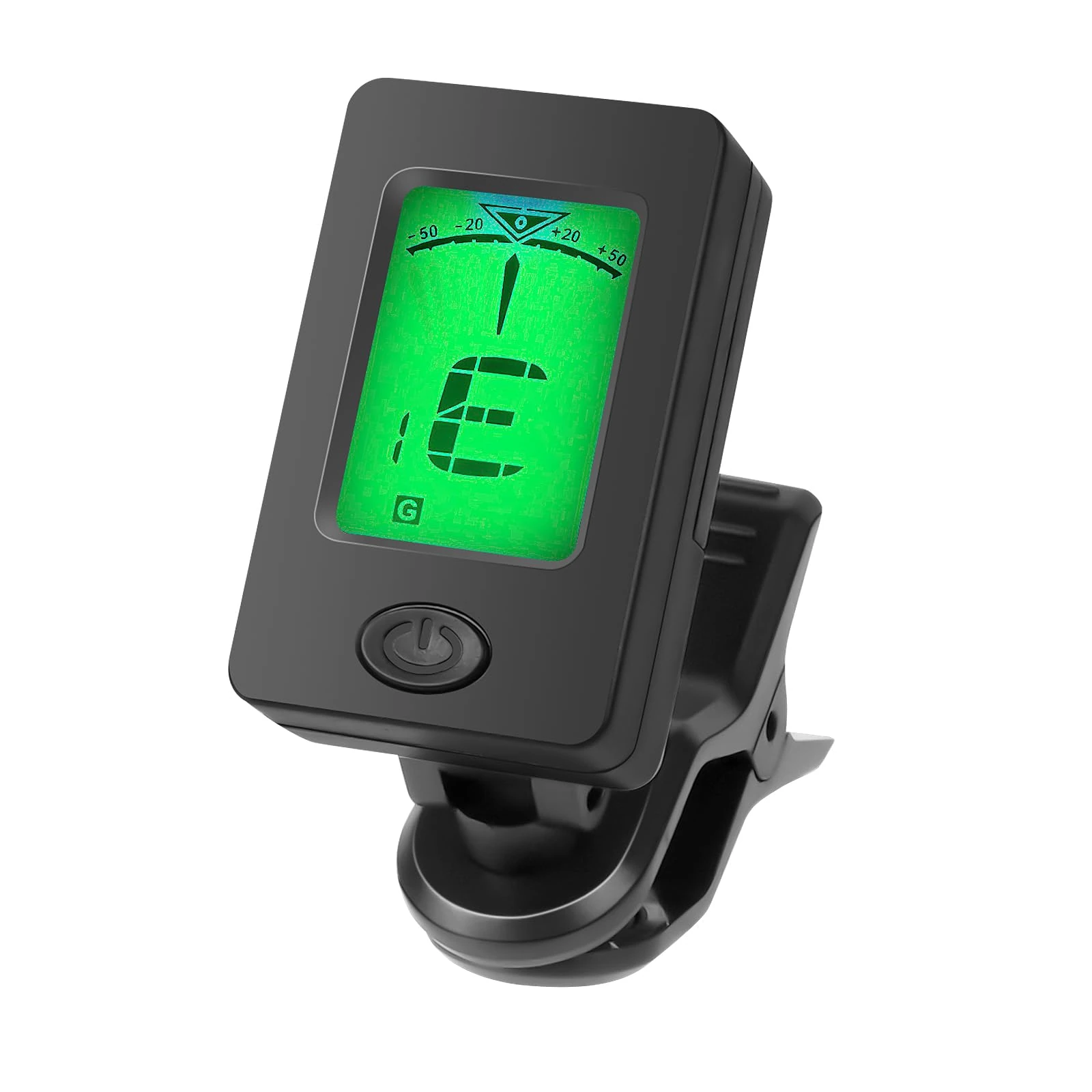 Aomig Guitar Tuner Clip On, Digital Electronic Tuner, Metronome Tuner for Acoustic Classical Guitar Bass Violin Ukulele and Other Stringed Instruments, Rotatable Accurate Musical Tuning Accessory