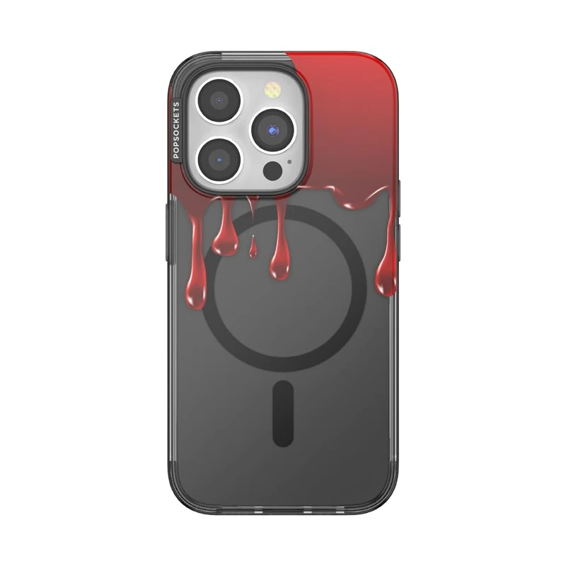 PopSockets iPhone 15 Pro Case Compatible with MagSafe, Phone Case for iPhone 15 Pro, Wireless Charging Compatible, Case Only - O-Negative