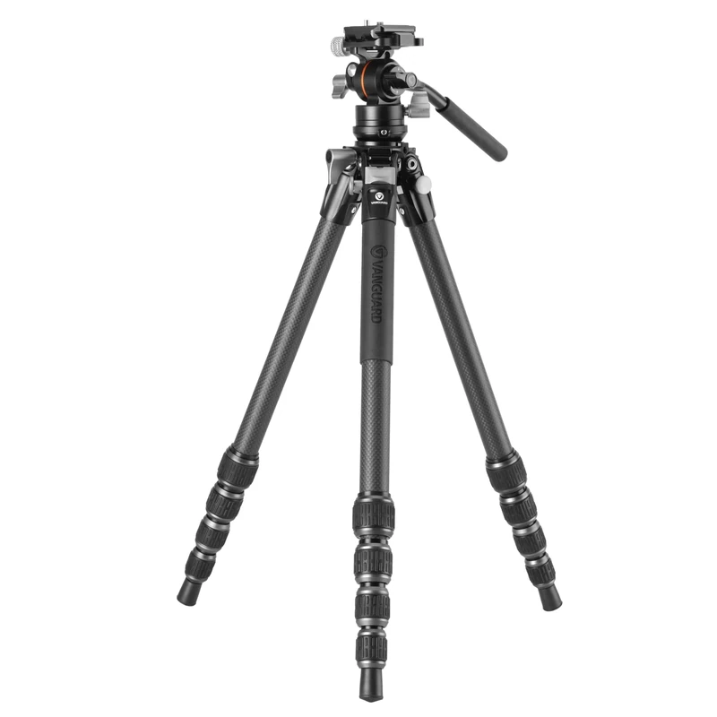 Vanguard Alta Pro 3VLT 235CV Levelling Carbon Travel Tripod With PV-12 Video Head - 5kg Capacity