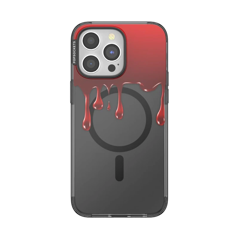 PopSockets iPhone 15 Pro Max Case Compatible with MagSafe, Phone Case for iPhone 15 Pro Max, Wireless Charging Compatible, Case Only - O-Negative