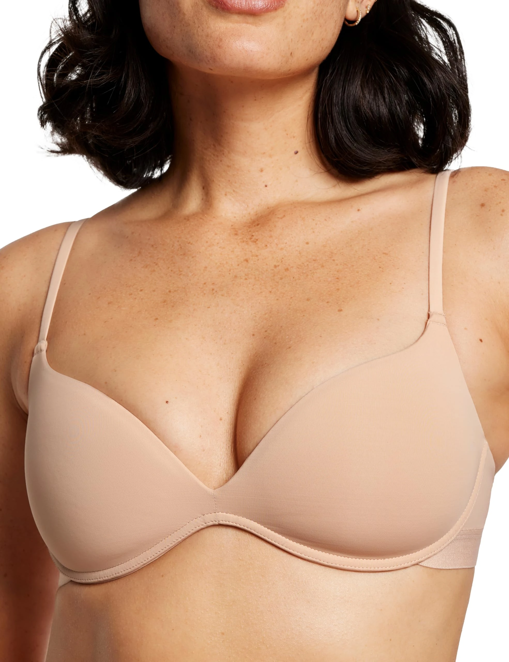Pepper Wireless Bra | Zero-G Wirefree Lift-Up Bra, Gravity-Defying Wireless Push-Up Bra's | Bra's for Small Chested Women, Buff, 34A