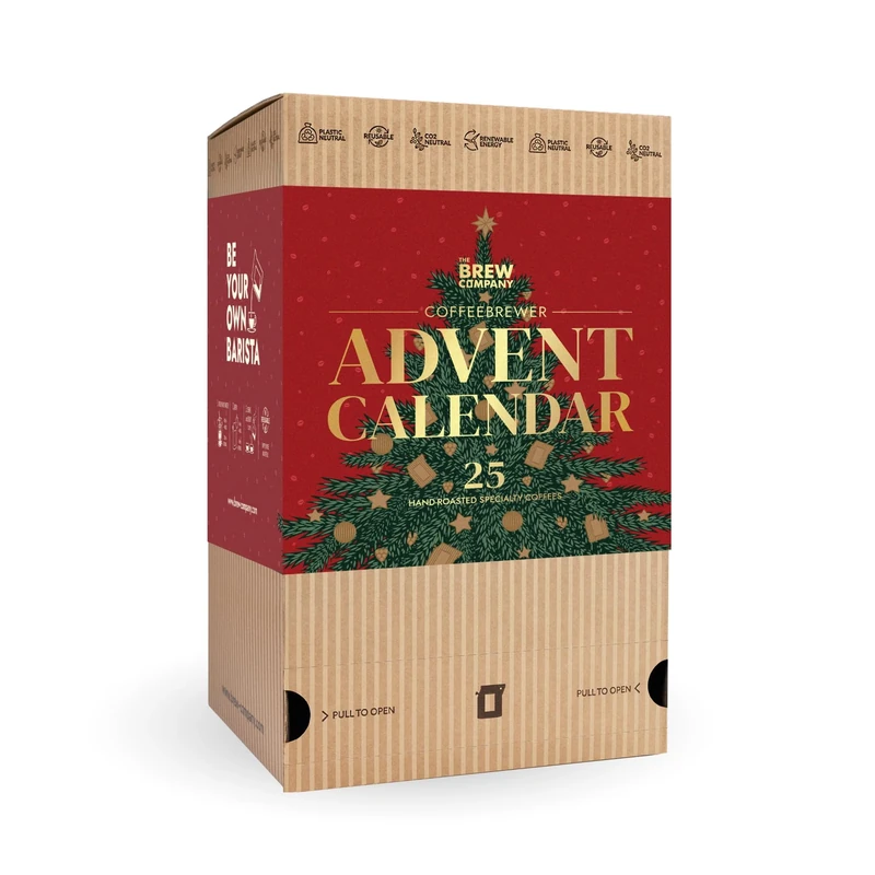Coffee Advent Calendar 2025 for Men & Women - Experience 25 Finest Coffees of The World | Christmas Calendar for Adults | Christmas Coffee Gifts for Men & Women with Unique Coffeebrewers