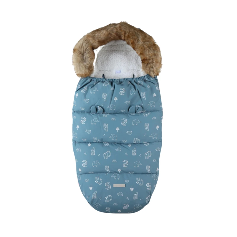 NOUKIE'S - Canvas Footmuff - Animals - 6 to 36 Months