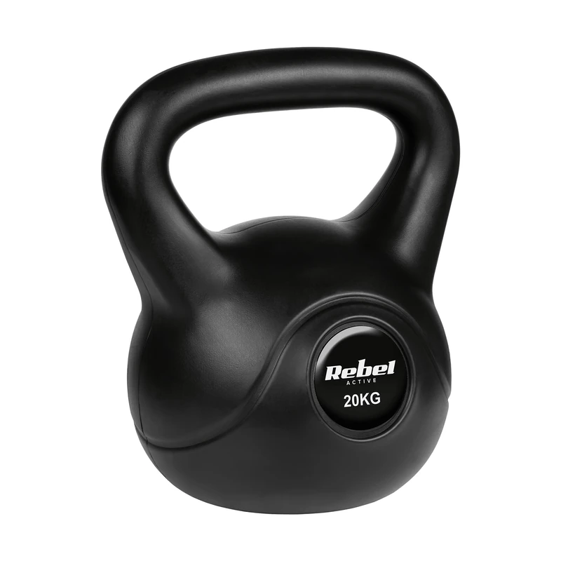Rebel Kettlebell Bitumen 20 kg PVC RBA-2320 - Image 1