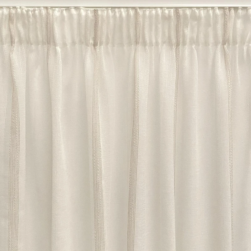 Alexandra House Living Cardigan Curtain Beige 400 x 270 x 1 cm Translucent