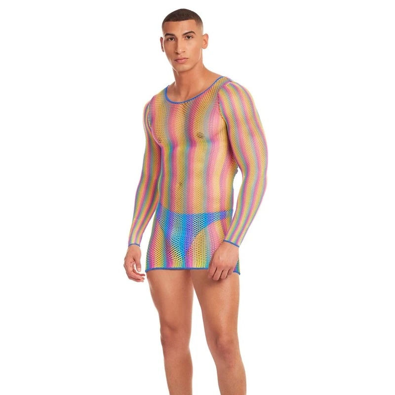 Rainbow Party L/XL Multicolor Lingerie Set - Image 1