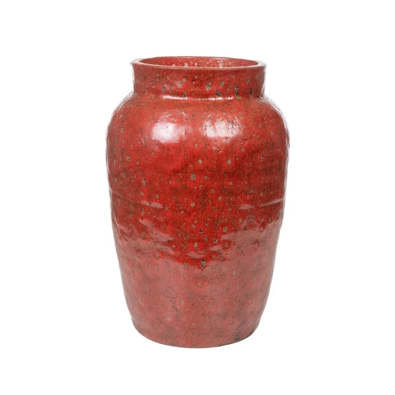 Romimex Vase White Terracotta Rustic 20 x 30 x 20 cm