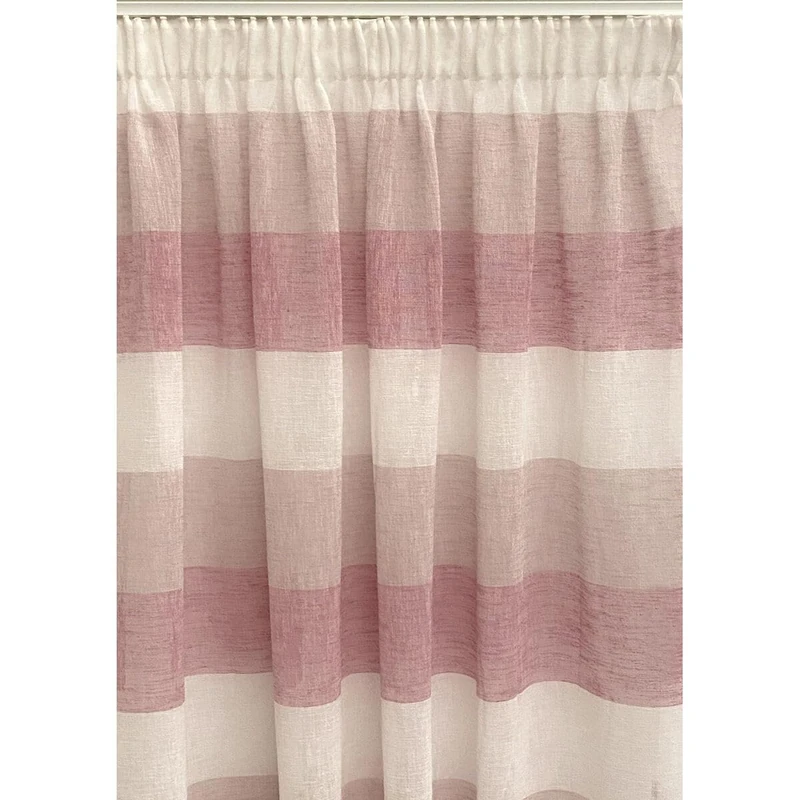 Alexandra House Living Alina Coral Curtain 140 x 270 x 1 cm Translucent