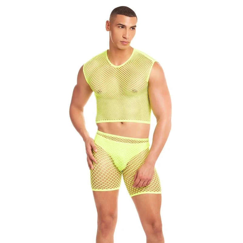 Rainbow Party S/M Yellow Lingerie Set - Image 1