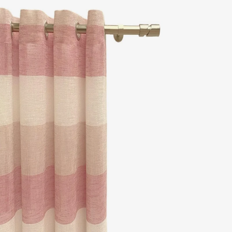 Alexandra House Living Alina Coral Curtain 300 x 270 x 1 cm Translucent