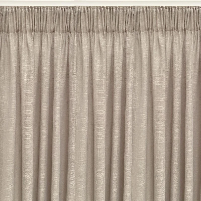 Alexandra House Living Curtain Rustik Natural Grey 400 x 270 x 1 cm Translucent