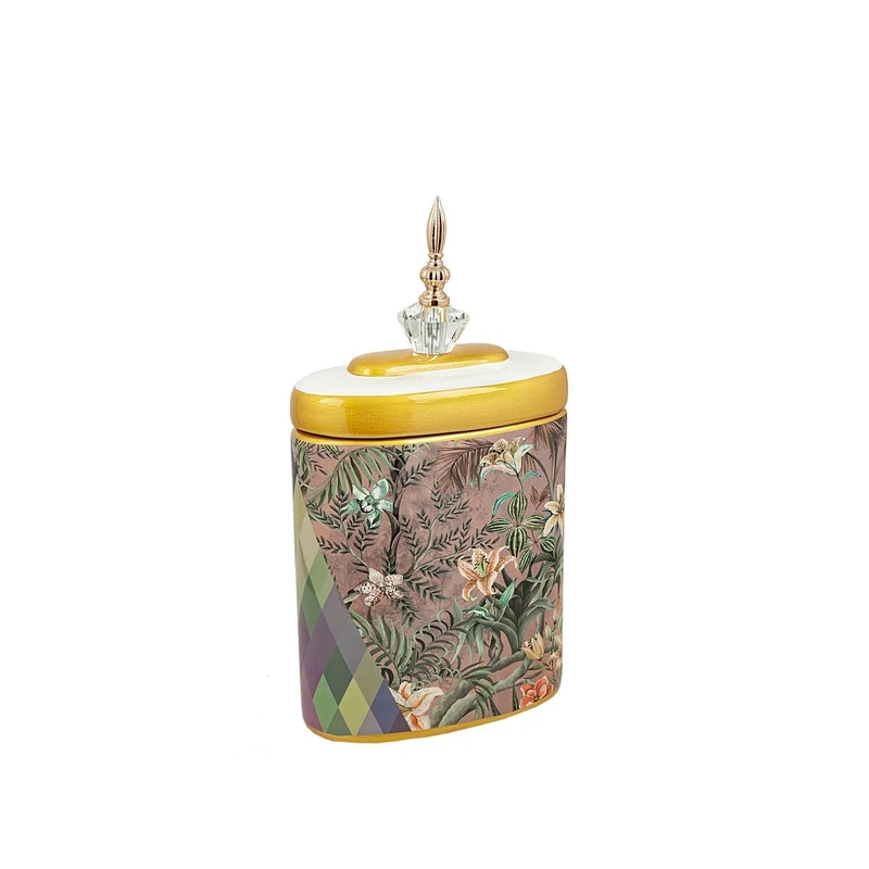 Romimex Pot Multicolor Porcelain 21 x 27 x 10 cm