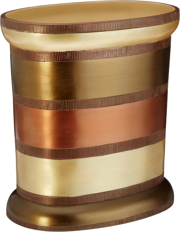 Trash Can for Bathroom, Office, Bedroom - Cute Mini Garbage Bin for Dorms, Desk, and Restroom - Medium Recycling Baskets for Waste and Trash - Compact Wastebasket for Toilets and Rooms, Contempo