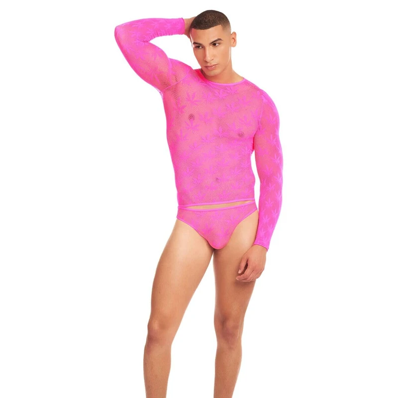 Rainbow Party Pink Lingerie Set L/XL - Image 1