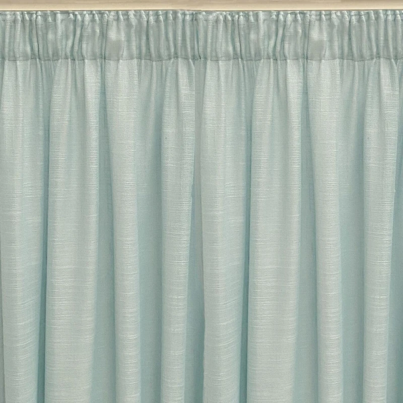 Alexandra House Living Curtain Rustik Turquoise Natural 200 x 270 x 1 cm Translucent - Image 1