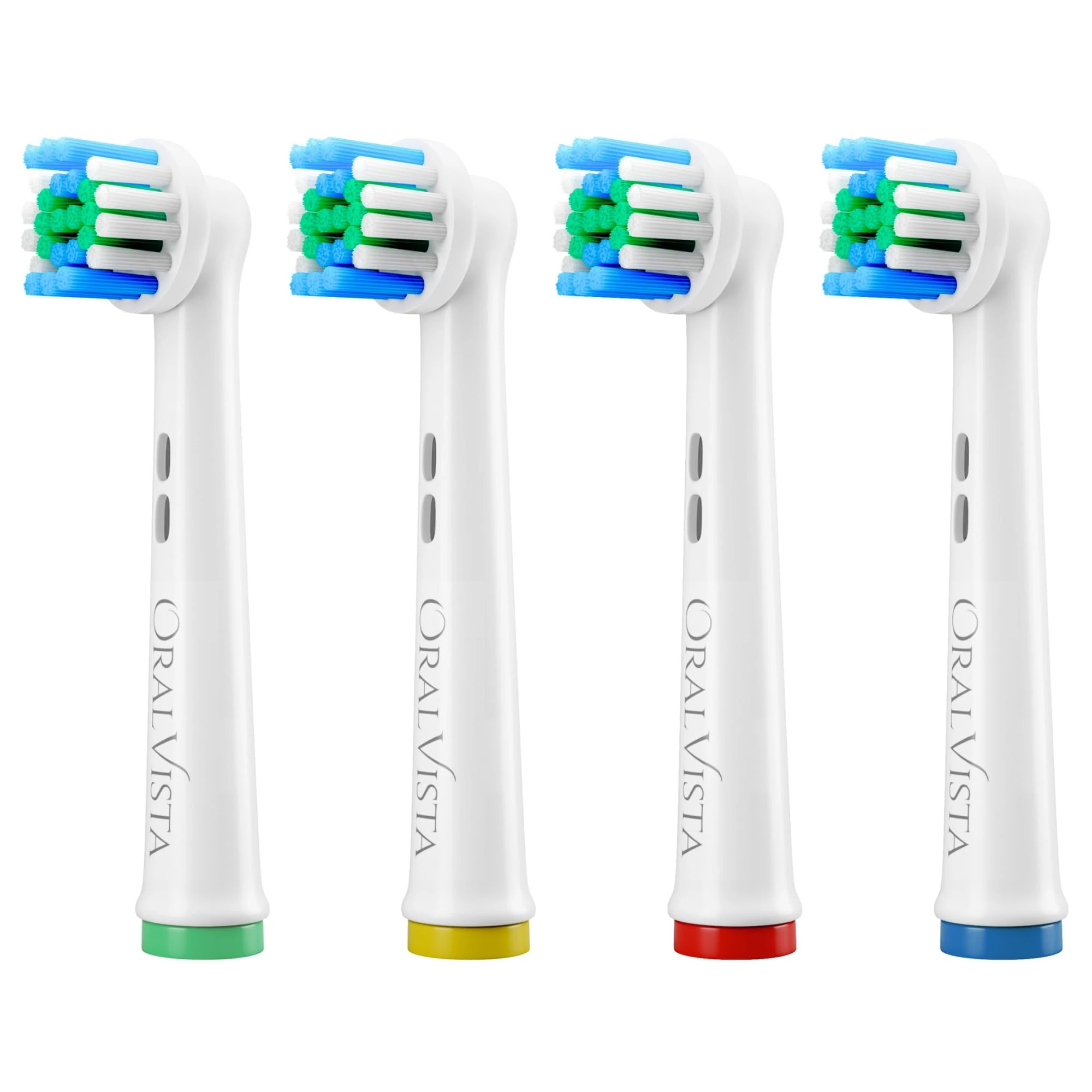 Oral B Compatible Replacement Electric Toothbrush Heads | OralVista 4 Pack Electric Toothbrush Heads Compatible with Oral B Toothbrush Head | Sensitive Gums, Deep Cleaning, Easy Fit, Durable Design