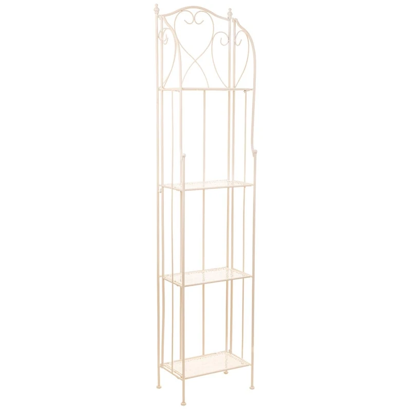 Alexandra House Living Shelf White Metal Iron 25 x 90 x 30 cm