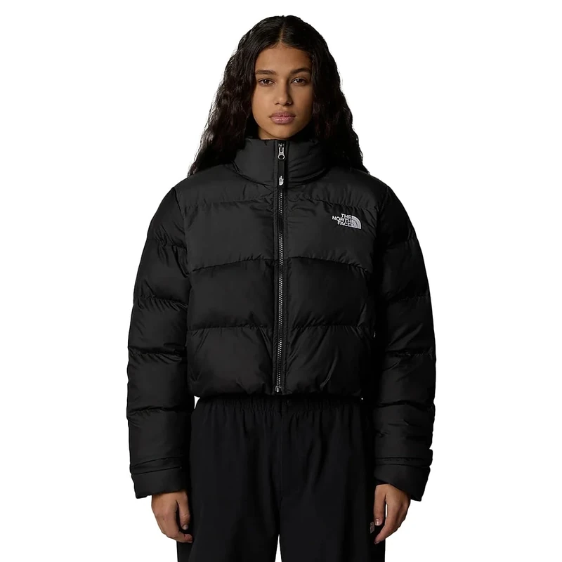 The North Face Women's Cropped Saikuru Jacket, Tnf Black/Asphalt Grey, S