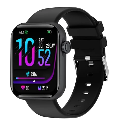 Smart Watch for Men Women,24+ Sports Modes Fitness Tracker,iOS Android,Pitch black