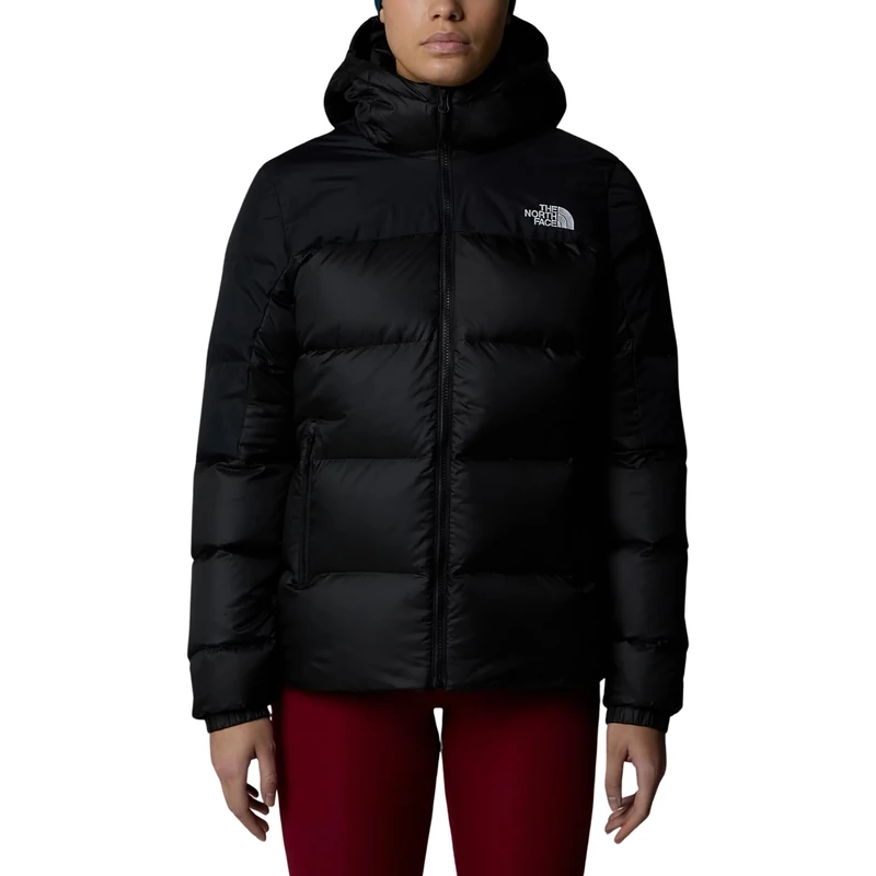 The North Face Women's Diablo Down Hoodie Jacket, Tnf Black Heather/Tnf Blk, M