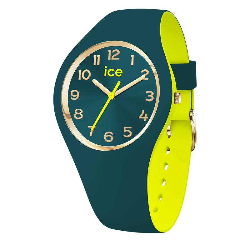 Ice-Watch - ICE duo chic Dark green lime - Women's wristwatch with silicon strap - 023280 (Small)