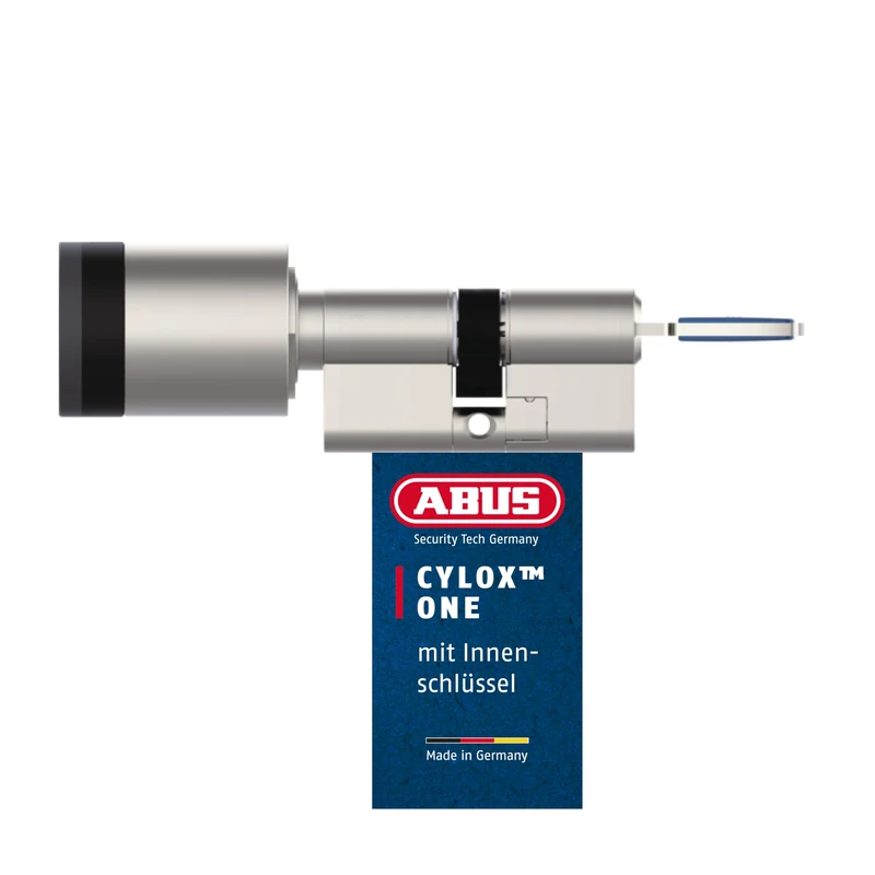 ABUS 40924 Cylox Door Cylinder, Matte Nickel, 30-40/30-40