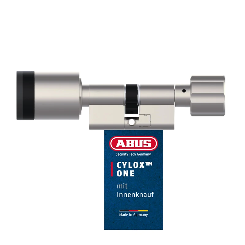 ABUS 40403 Cylox Door Cylinder, Matte Nickel, 45-55/30-40