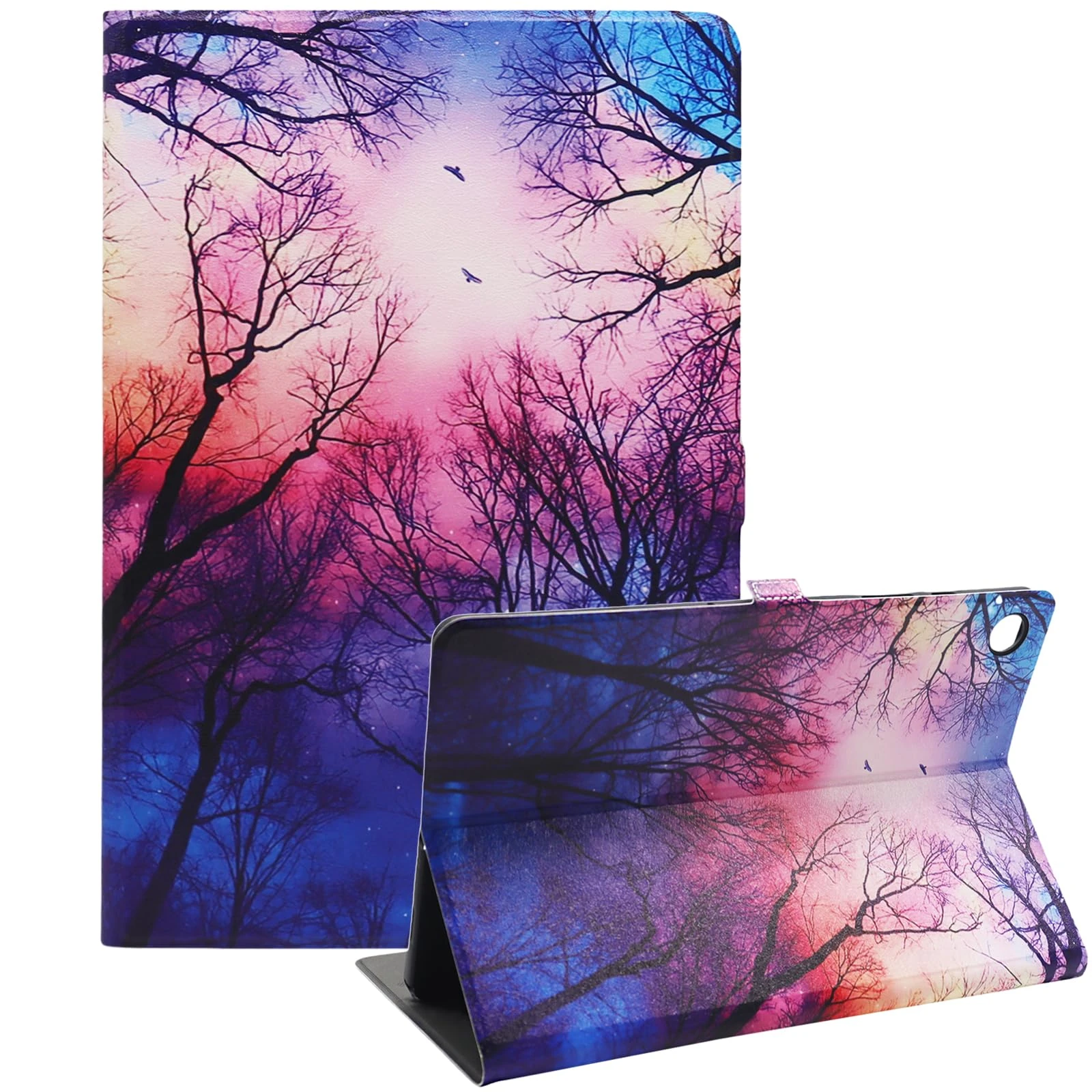 Bbjjkkz Tablet Case for Samsung Galaxy Tab A9 8.7 Inch 2023 SM-X110 SM-X115 SM-X117, Slim Fit Lightweight Protective Pattern Tablet Case Cover for Galaxy Tab A9 8.7", Forest