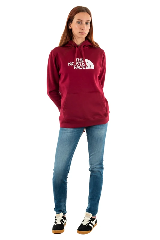 The North Face Women's Drew Peak Pullover Hooded Sweatshirt, Beetroot, L - Image 1