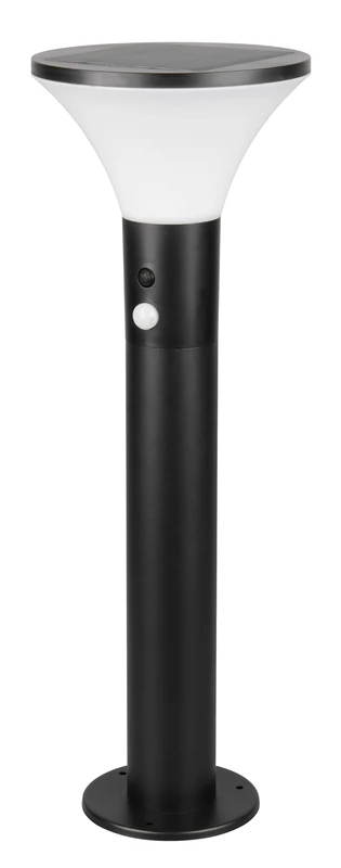 RL LIVE YOUR LIGHT Reality Leuchten LED Outdoor Driveway Lighting Gorda R54676132, Plastic Matte Black, LED 3.5 watts, Solar/Battery Hybrid, Twilight Sensor, Motion Sensor - Image 1