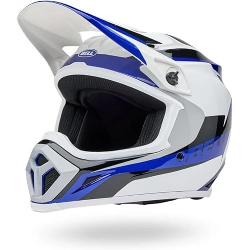 Bell - MX-9 MIPS RIFT ECE Helmets - Adult Unisex - protective gear, bike helmet, motocross helmet, motocross protective helmet, Blue/White , S