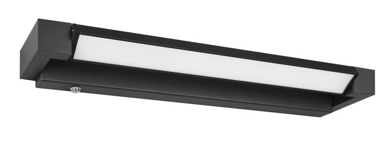 Trio Leuchten LED Bathroom Wall Light Fabrizio 284770132, Aluminium Matt Black, 9 Watt LED, Adjustable Light Colour, Dimmable