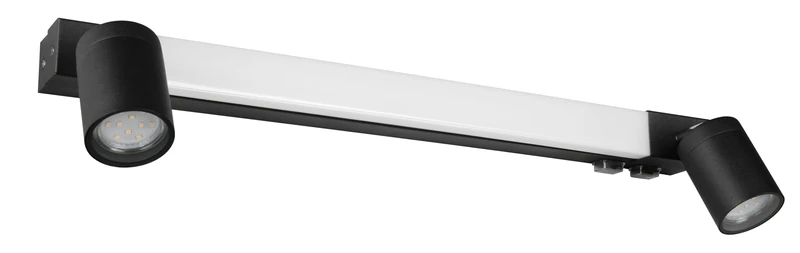 Trio Leuchten LED Bathroom Light Enrico 281470332, Metal Matt Black, 6.5 Watt LED, excl. 2X GU10, Light Colour Adjustable