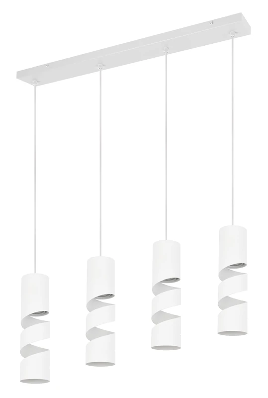 Trio Leuchten Stream 364000431 Pendant Light, Metal, Matt White, Excl. 4X GU10