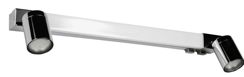 Trio Leuchten LED Bathroom Light Enrico 281470306, Chromed Metal, 6.5 Watt LED, excl. 2X GU10, Light Colour Adjustable