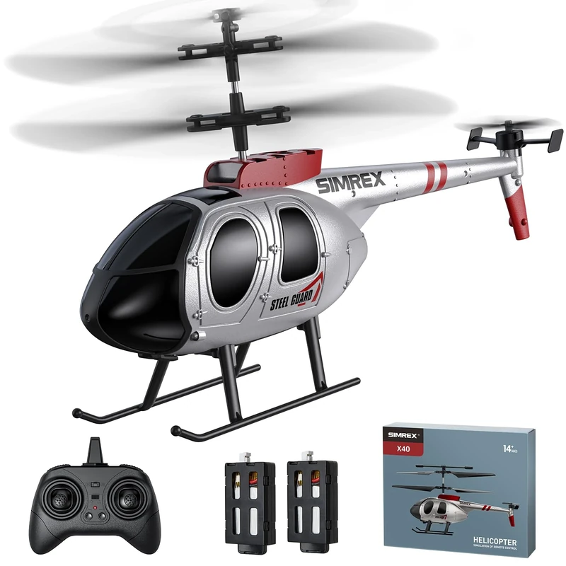 SIMREX Remote Control Helicopter for Kids, 2 Speed Mode With 20Mins Flight, Helicopter Toy Drone, Altitude Hold, Toys for Boys And Girls, The Best for Children