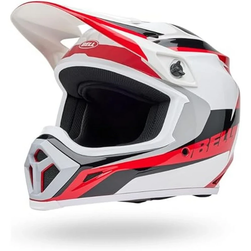 Bell MX-9 MIPS RIFT ECE – motocross helmet – MIPS – adjustable fit – good ventilation – EPS shell – CE certified – suitable for trail and enduro – Red/White, size: S