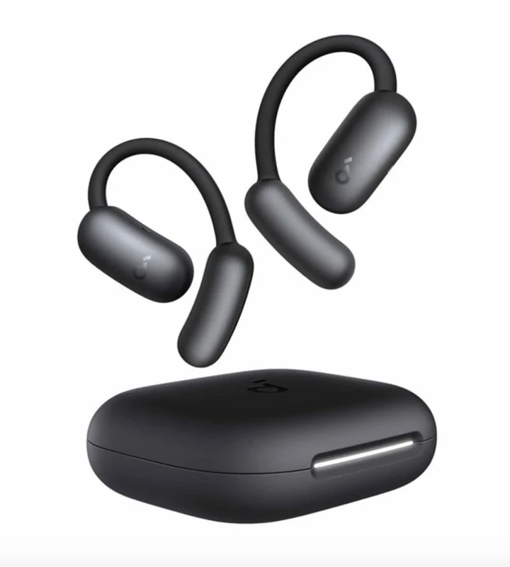 soundcore Anker AeroFit 2 Open Ears, Adjustable Ear Hook, Firm Hold, Deep Bass, Hi-Res Wireless Audio, 42 Hours Playtime, Bluetooth 5.4, Wireless Charging, IP55,
