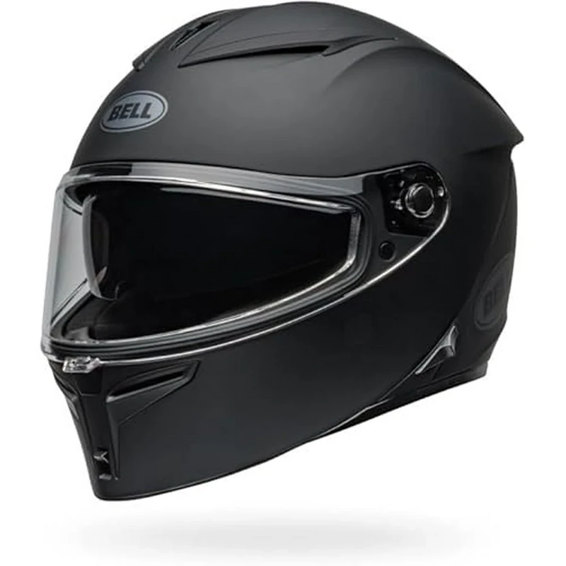 Bell Lithium Solid ECE – Motorcycle Helmet ECE 22.06 Certified – Helmet with Sun Visor – Pinlock Visor – Removable Liner – Good Ventilation – Matte Black, Size: L