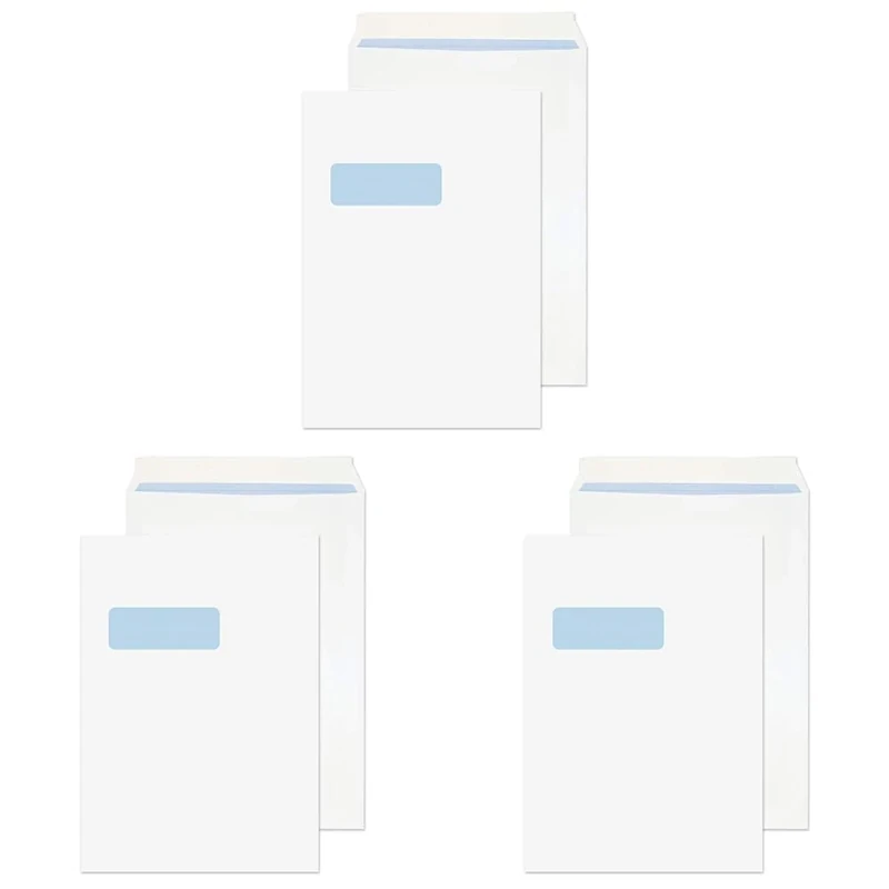 Blake Purely Everyday C4 324 x 229 mm 100 GSM Pocket Peel and Seal Window Envelopes (23892) White - Pack of 750