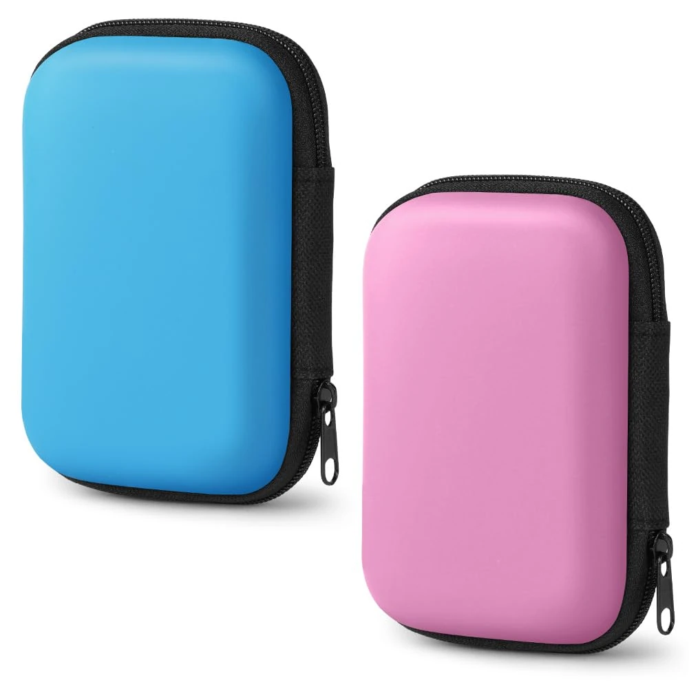 Aolso Playing Card Case, 2Pcs Card Game Holder Case, Waterproof Card Case Portable Card Holder for UNO Card Travel Camping Outdoor Gaming Camping Storing (Blue/Pink)