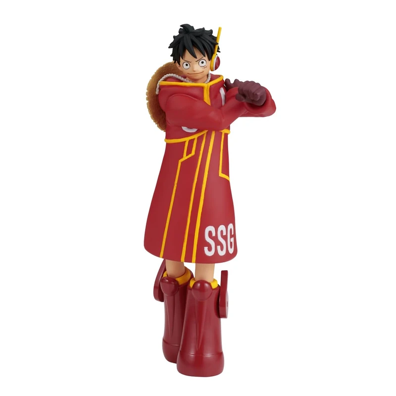 BANPRESTO Monkey D. Luffy One Piece Collectible Action Figure - The Shukko - View Egghead, 14 cm - BP28587P Multicolor, Optimal for Anime Fans