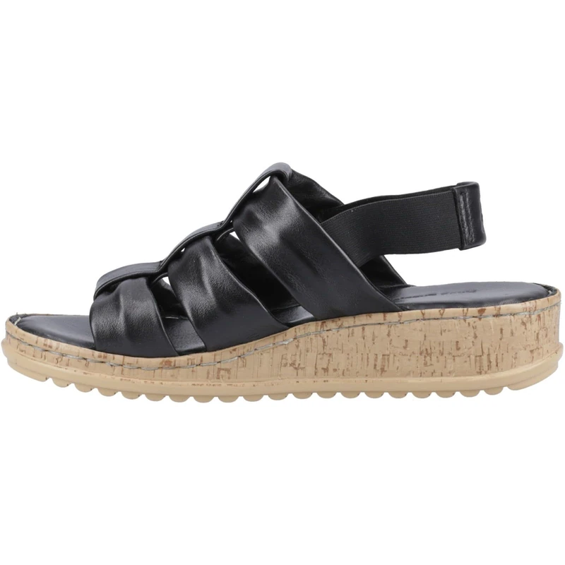 Hush Puppies Women's Eden Wide Fit, Black, 6 UK