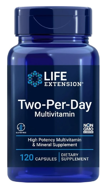 Life Extension - Two-Per-Day Multivitamin | High-dose multivitamins with Essential nutrients - 120 Capsules