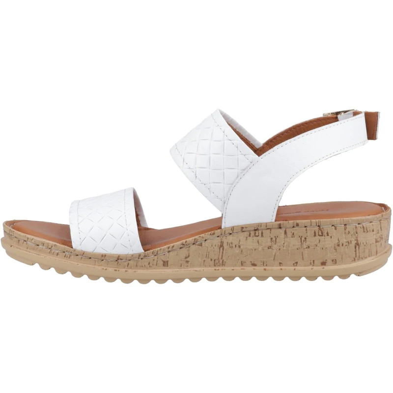 Hush Puppies Women's Ebony Woven, White, 4 UK
