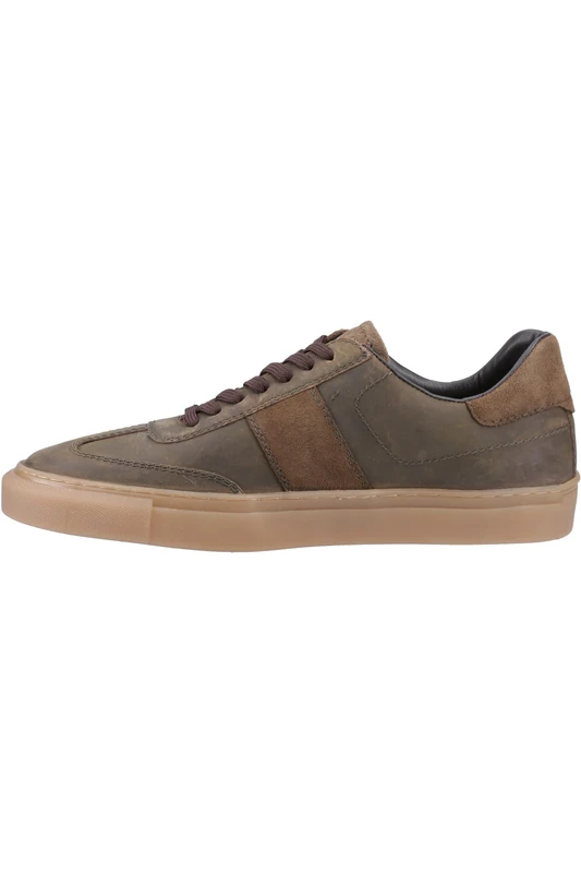 Hush Puppies Men's Rhys Trainer, Khaki, 11 UK