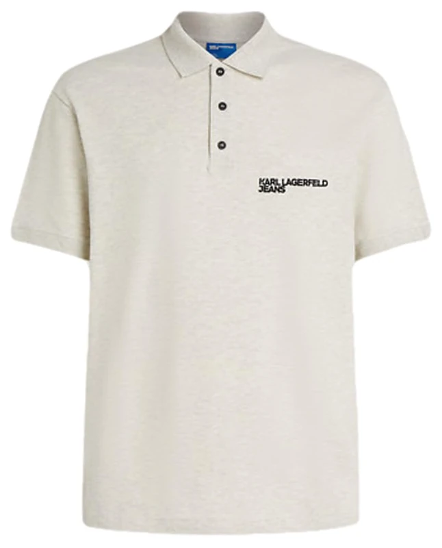 KARL LAGERFELD JEANS, Men's, Regular Pique Polo, Regular Fit, Grey, L