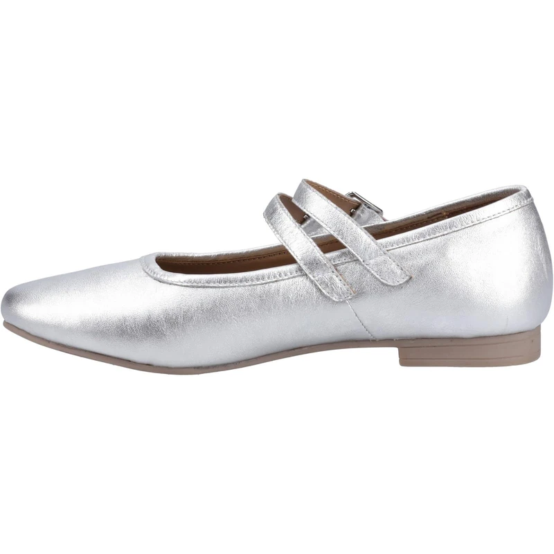 Hush Puppies Female Naomi Mary Jane, Silver,8