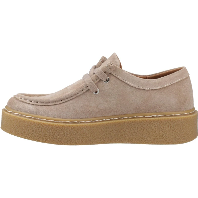 Hush Puppies Female Bridie Suede Mocc Toe, Taupe,4